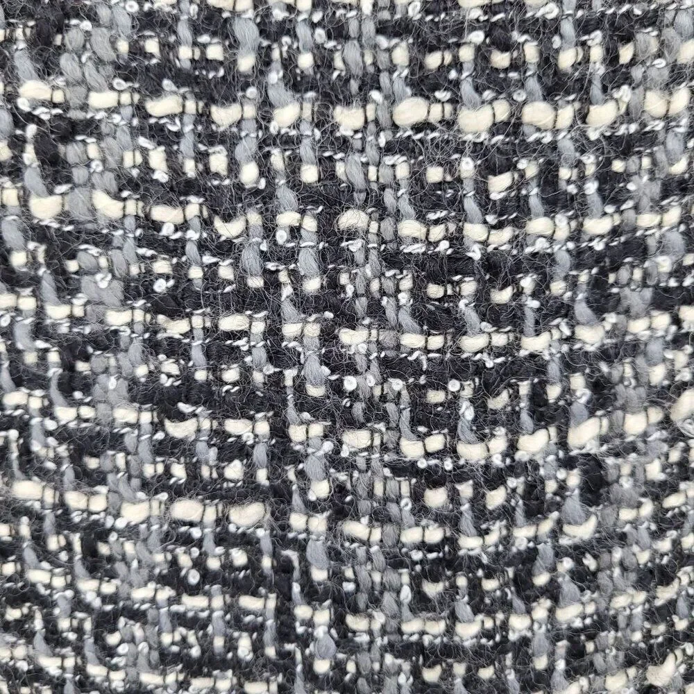 J. Crew Wool Tweed The Pencil Skirt‎ 0 Gray Black Twee Plaid Academia Career